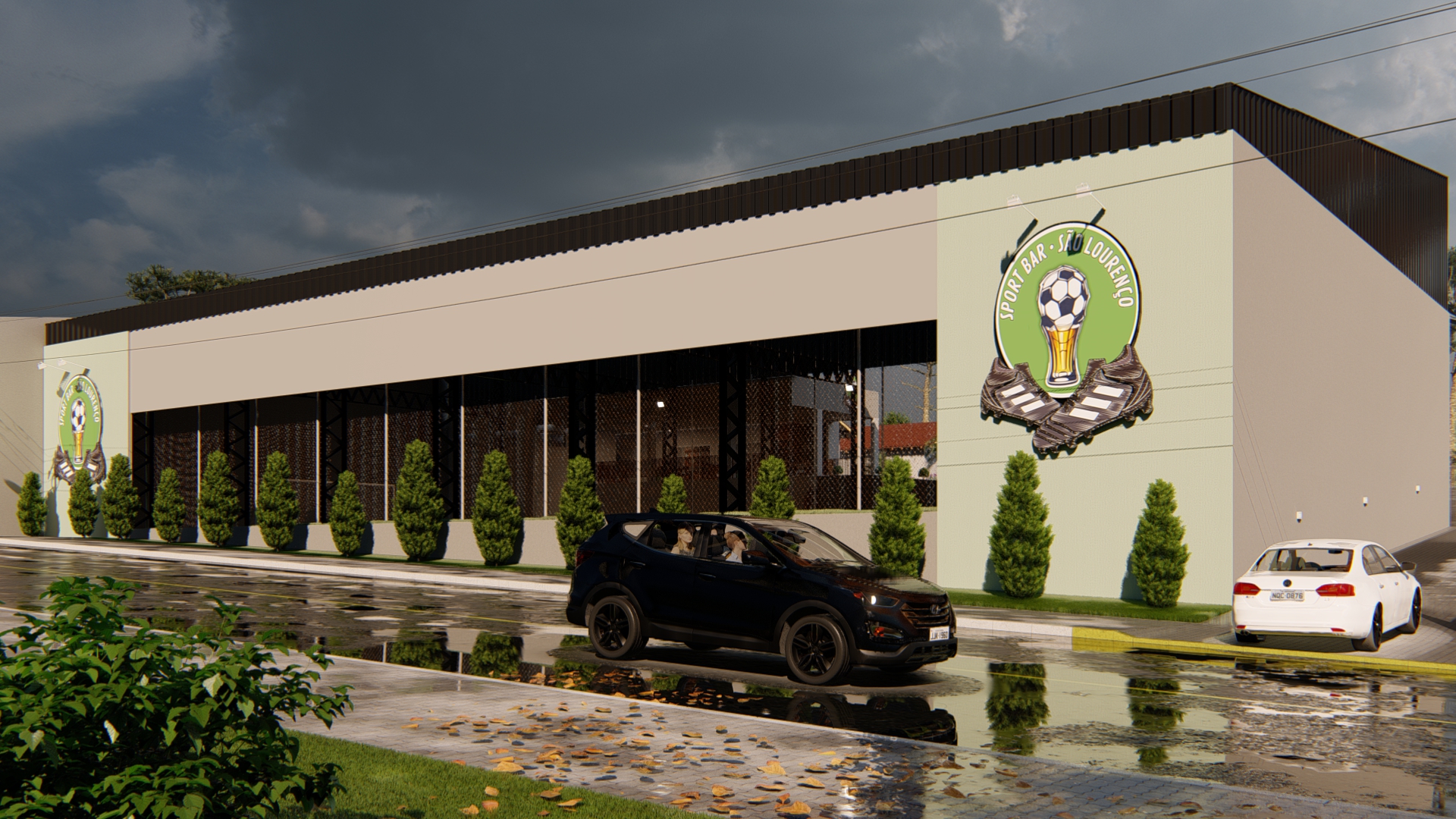 Projeto de Quadra Society Arena São Lourenço em Mafra SC